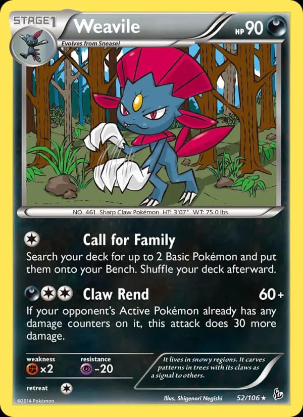 Weavile #52 — Flashfire