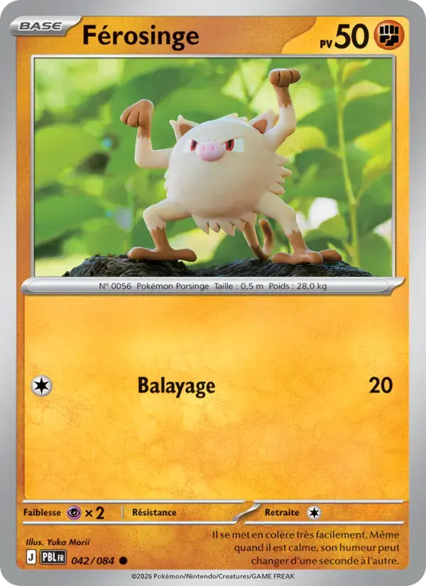 Carte Pokémon Férosinge #042 — Nuit Noire