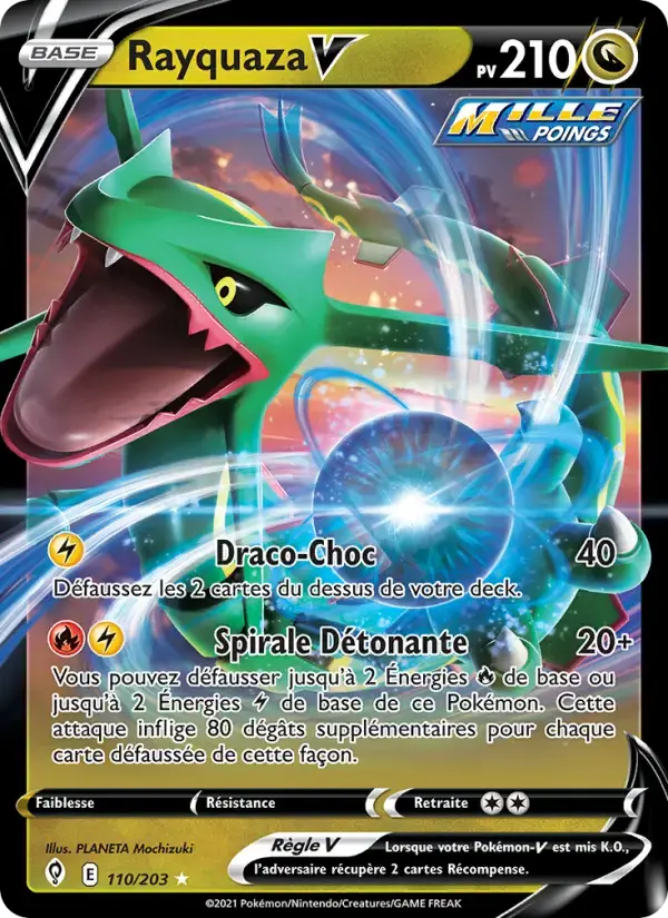 Carte Pokémon Rayquaza V #110 — Évolution Céleste