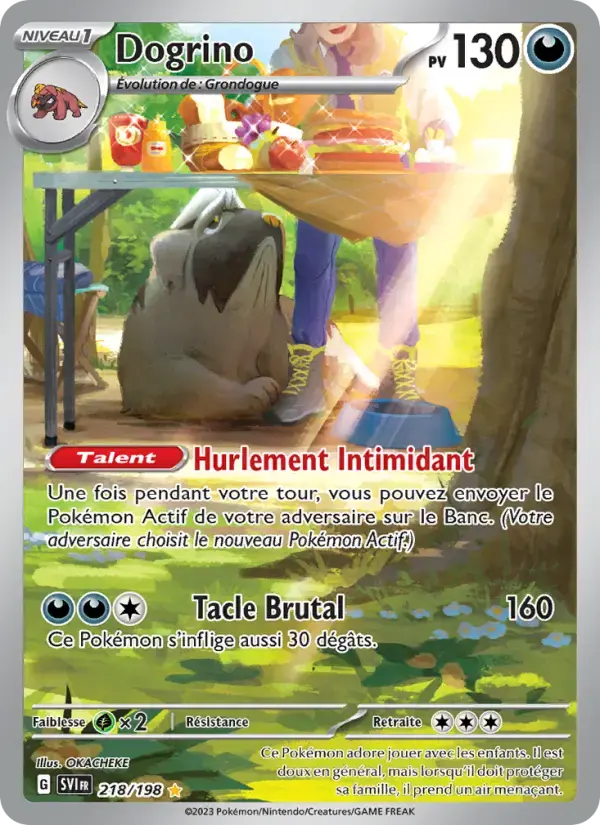 Carte Pokémon Dogrino #218 — Écarlate et Violet