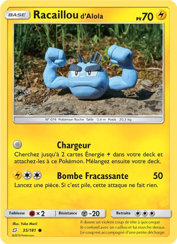 Carte Pokémon Racaillou d’Alola #35 — Duo de Choc