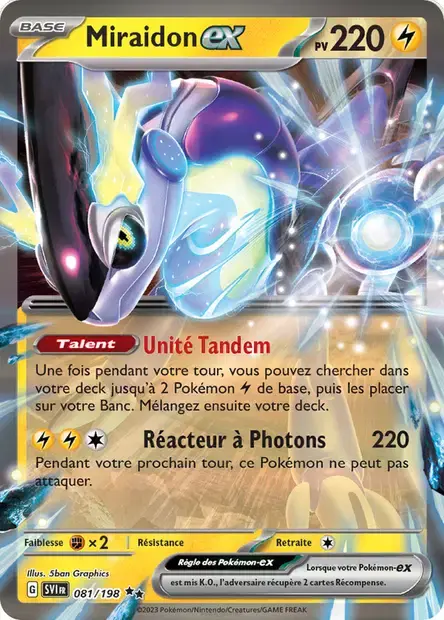 Carte Pokémon Miraidon-ex #081 Stamp — Écarlate et Violet