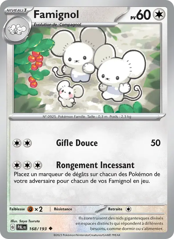 Carte Pokémon Famignol #168 — Évolutions à Paldea
