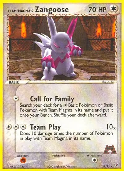 Team Magma's Zangoose #23 — Team Magma vs Team Aqua