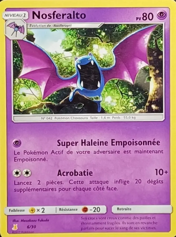 Carte Pokémon Nosferalto #6 — Kit du Dresseur SL (Raichu d'Alola)