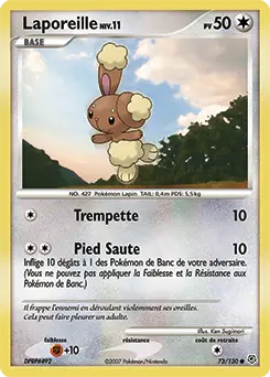 Carte Pokémon Laporeille #73 — Diamant et Perle