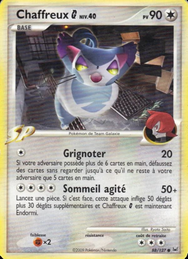 Carte Pokémon Chaffreux  #88 — Platine