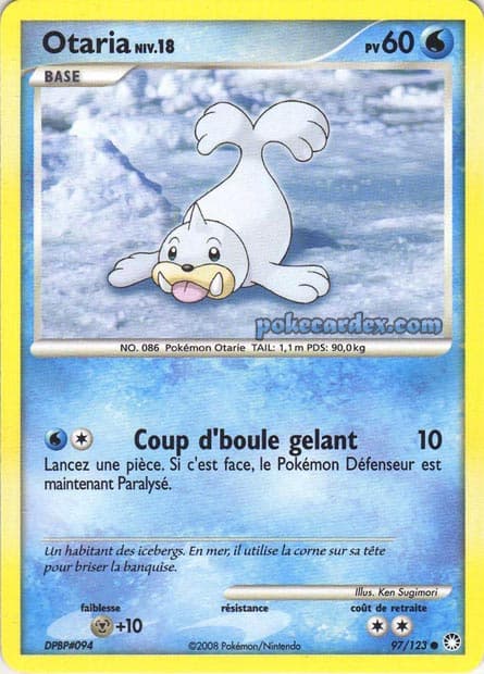 Carte Pokémon Otaria #97 — Trésors Mystérieux