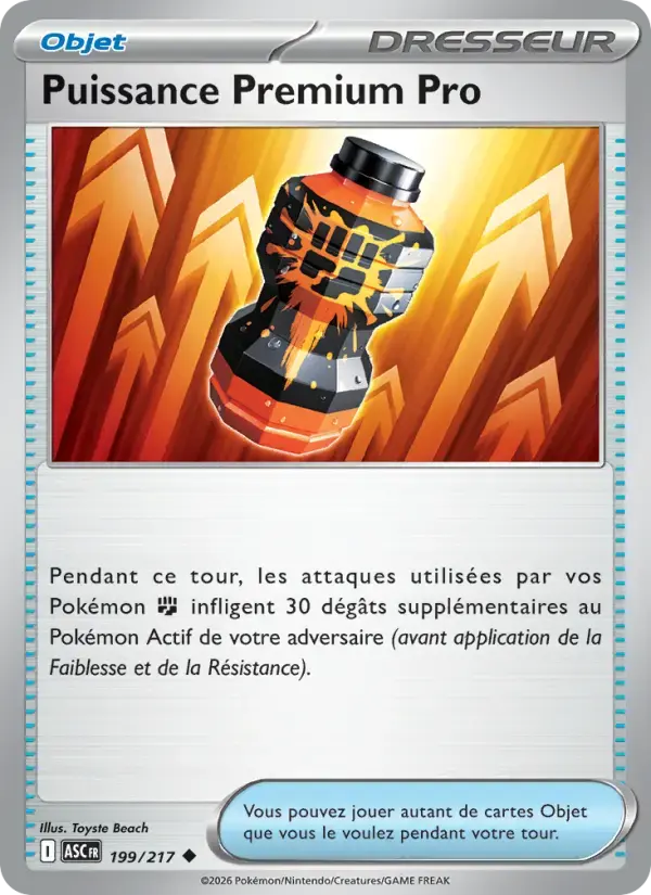 Carte Pokémon Puissance Premium Pro #199 — Héros Transcendants
