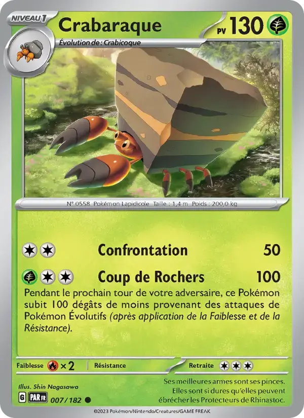 Carte Pokémon Crabaraque #007 — Faille Paradoxe