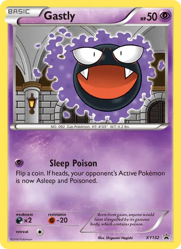Carte Pokémon Gastly #XY132 — Promos X&Y