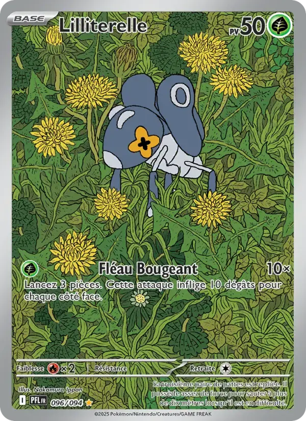 Carte Pokémon Lilliterelle #096 — Flammes Fantasmagoriques
