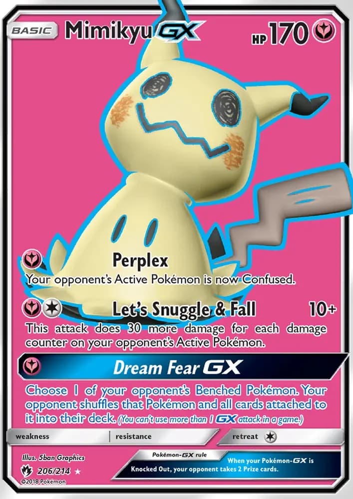 Mimikyu GX #206 — Lost Thunder