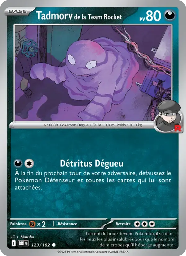 Carte Pokémon Tadmorv de la Team Rocket #123 — Rivalités Destinées
