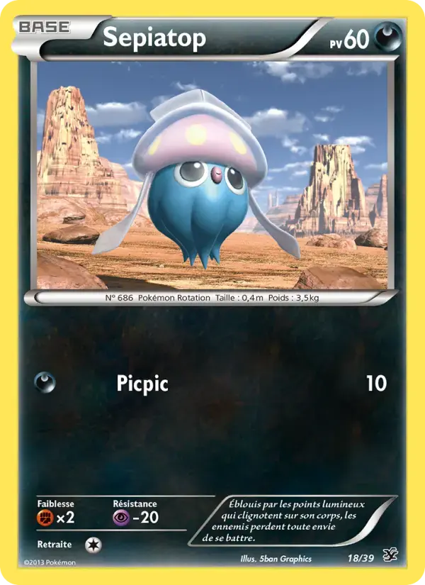 Carte Pokémon Sepiatop #18 — Bienvenue à Kalos