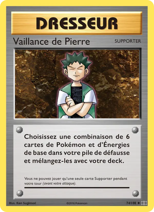 Carte Pokémon Vaillance de Pierre #74 — Évolutions XY