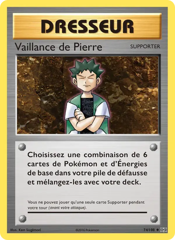 Carte Pokémon Vaillance de Pierre #74 — Évolutions XY