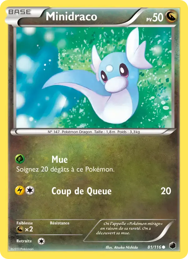 Carte Pokémon Minidraco #81 — Glaciation Plasma