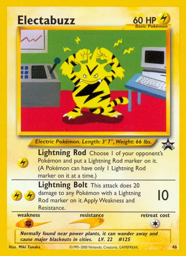 Carte Pokémon Élektek #46 — Promos Wizards