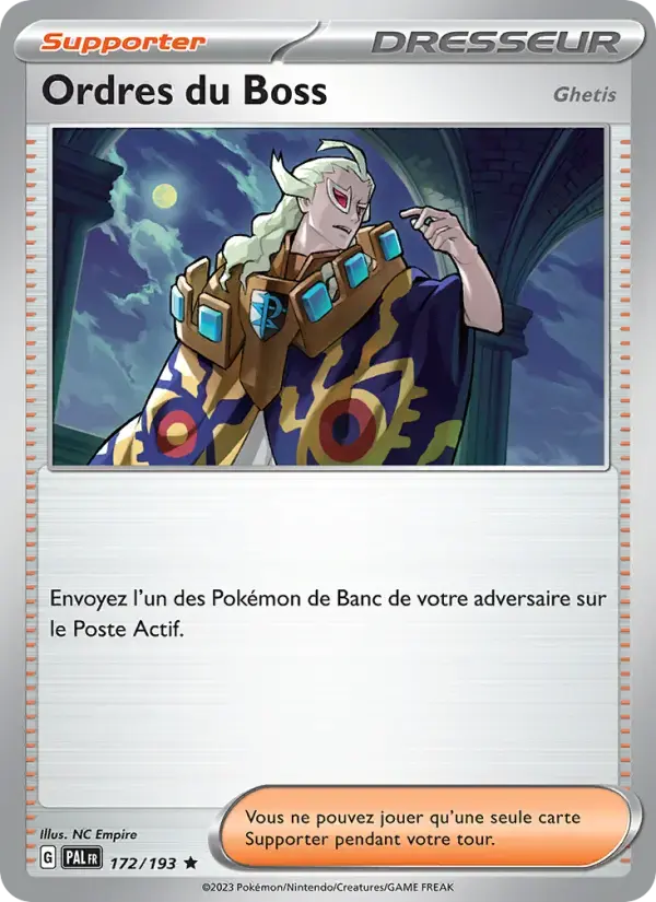 Carte Pokémon Ordres du Boss #172 — Évolutions à Paldea