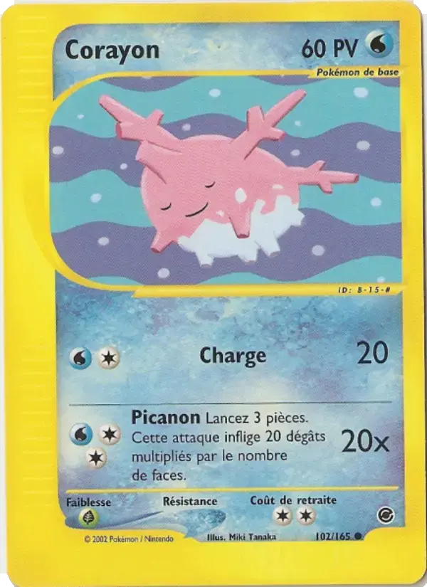 Carte Pokémon Corayon #102 — Expédition