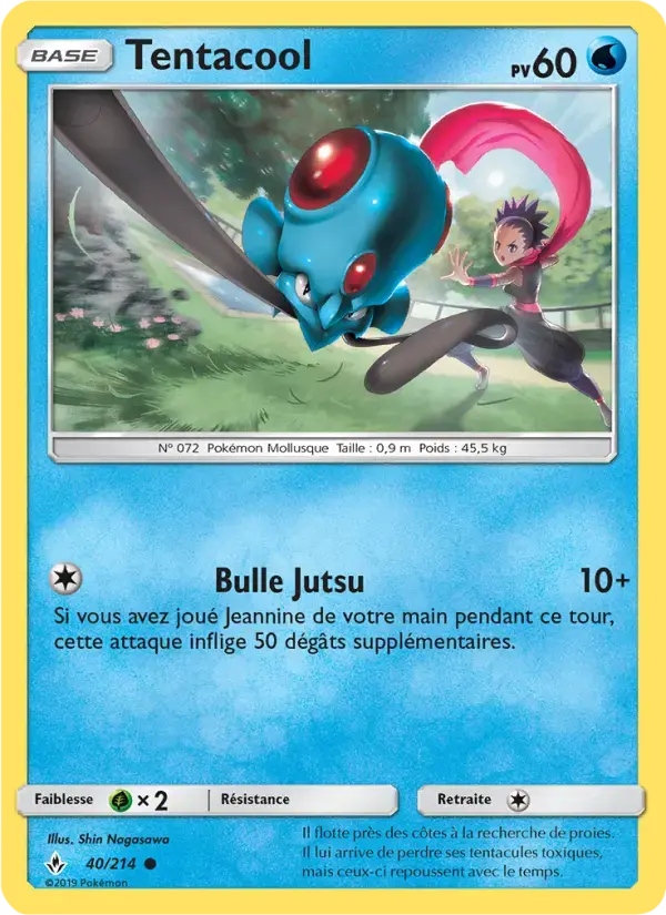 Carte Pokémon Tentacool #40 — Alliance Infaillible