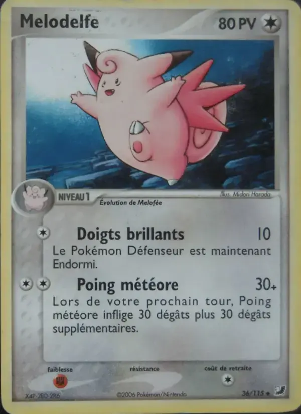 Carte Pokémon Melodelfe #36 — Forces Cachées