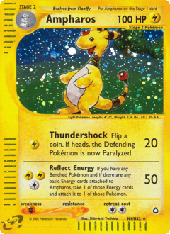 Carte Pokémon Pharamp #H01 — Aquapolis
