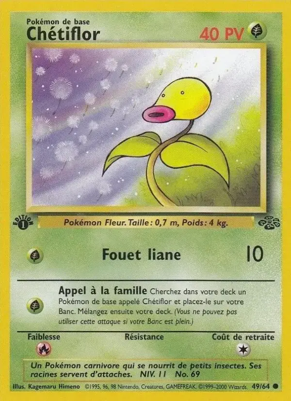 Carte Pokémon Chétiflor #49 — Jungle