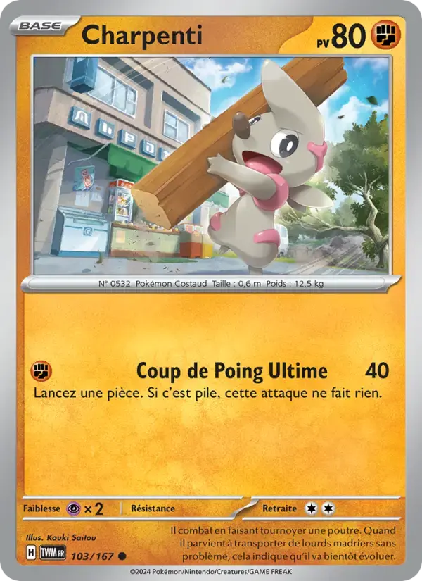 Carte Pokémon Charpenti #103 — Mascarade Crépusculaire