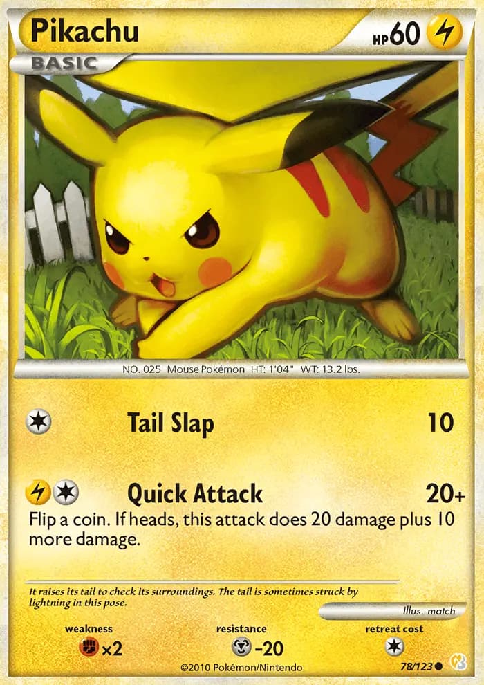 Pikachu #78 — HeartGold SoulSilver