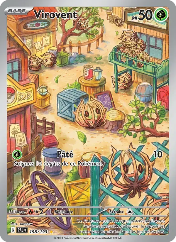 Carte Pokémon Virovent #198 — Évolutions à Paldea