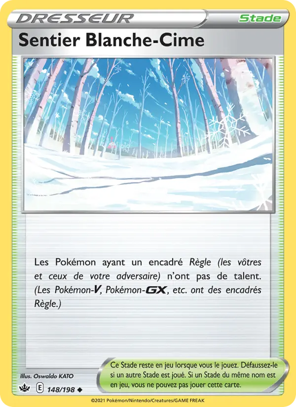 Carte Pokémon Sentier Blanche-Cime #148 — Règne de Glace