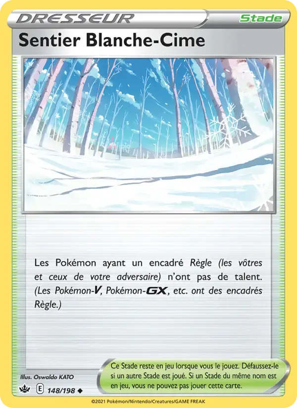 Carte Pokémon Sentier Blanche-Cime #148 — Règne de Glace