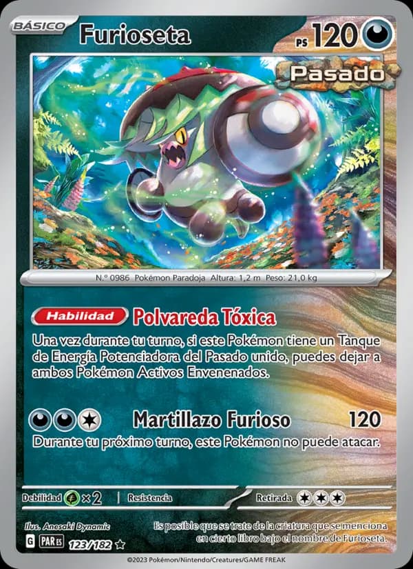 Carte Pokémon Fongus-Furie #123 — Faille Paradoxe