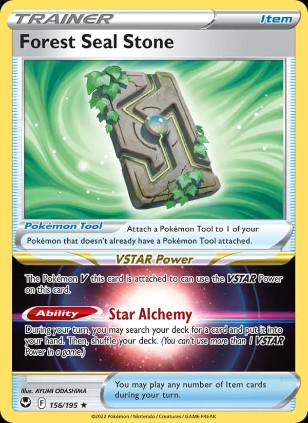 Forest Seal Stone #156 — Silver Tempest