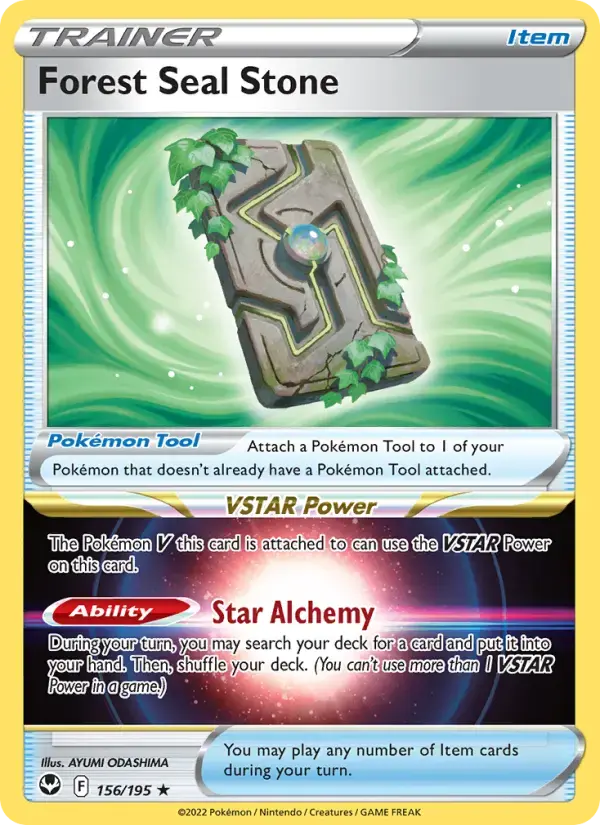 Carte Pokémon Forest Seal Stone #id-63402948db — Promos Asie du Sud-Est