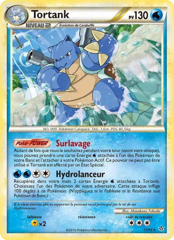 Carte Pokémon Tortank #13 — Déchaînement