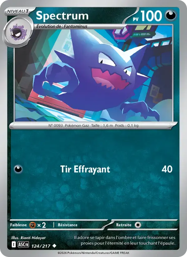 Carte Pokémon Spectrum #124 — Héros Transcendants