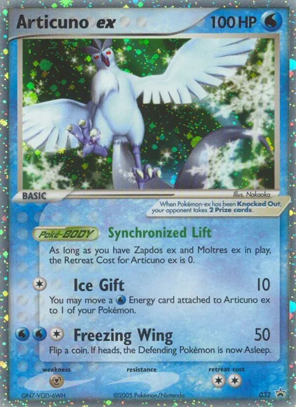 Articuno ex #32 — Nintendo Black Star Promos