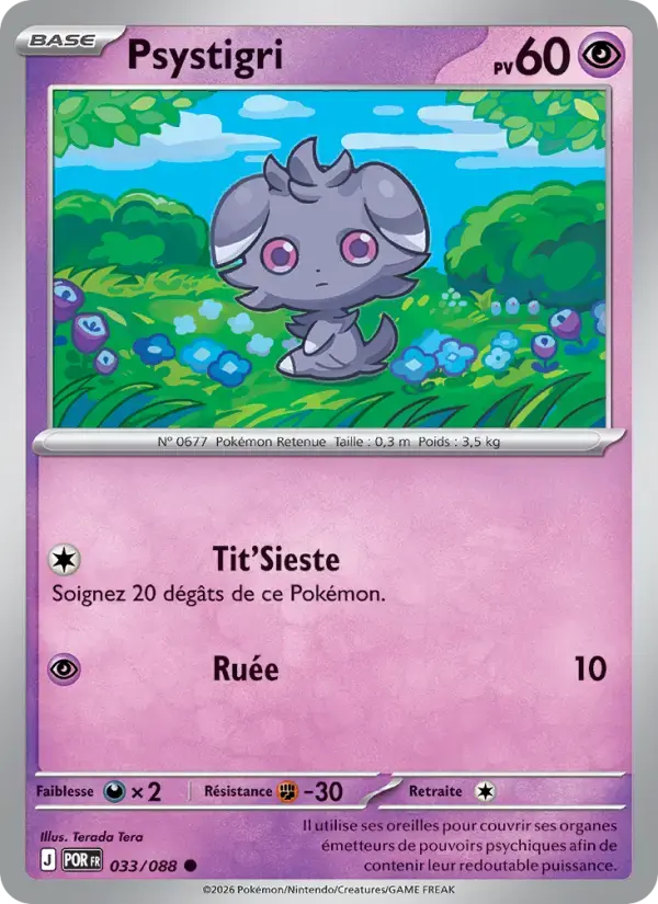 Carte Pokémon Psystigri #033 — Équilibre Parfait