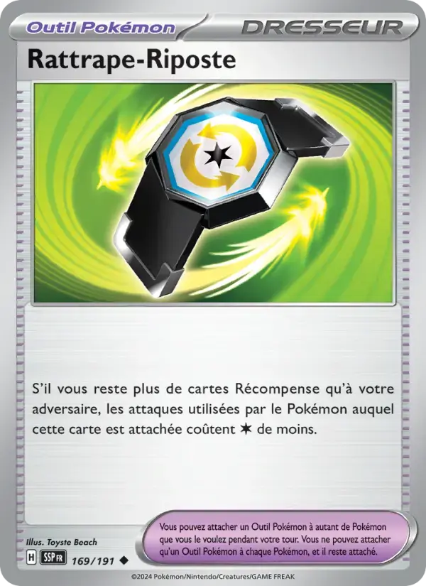 Carte Pokémon Rattrape-Riposte #169 — Étincelles Déferlantes