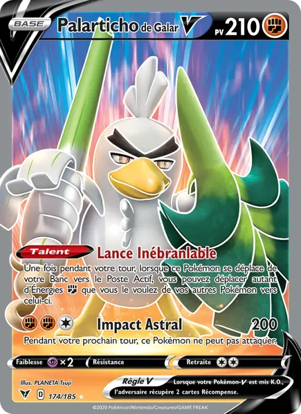 Carte Pokémon Palarticho de Galar V #174 — Voltage Éclatant