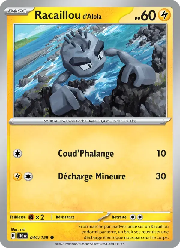 Carte Pokémon Racaillou d'Alola #044 — Aventures Ensemble