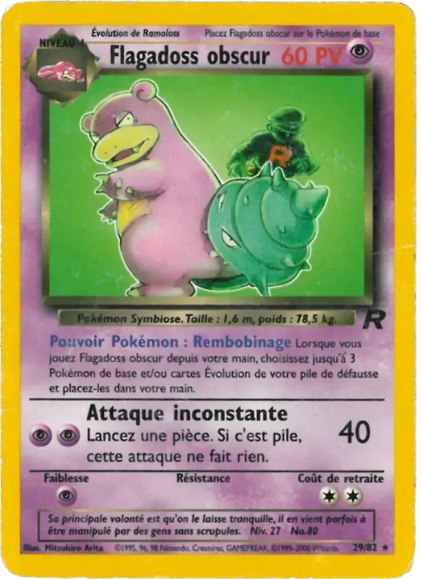 Carte Pokémon Flagadoss obscur #29 — Team Rocket