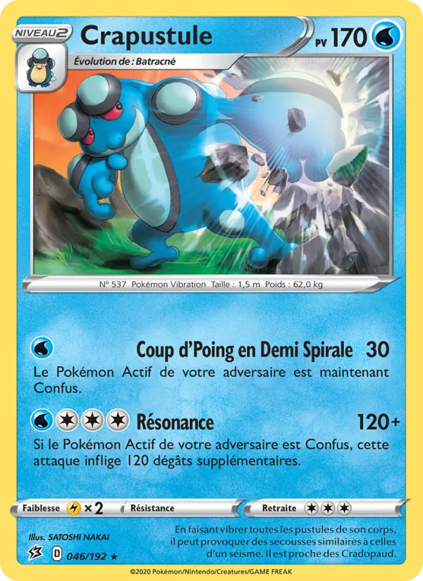 Carte Pokémon Crapustule #46 — Clash des Rebelles