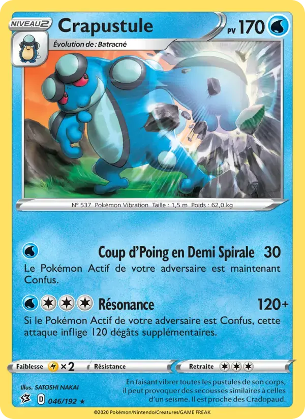 Carte Pokémon Crapustule #46 — Clash des Rebelles