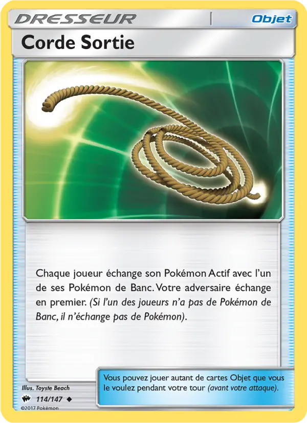 Carte Pokémon Corde Sortie #114 — Ombres Ardentes