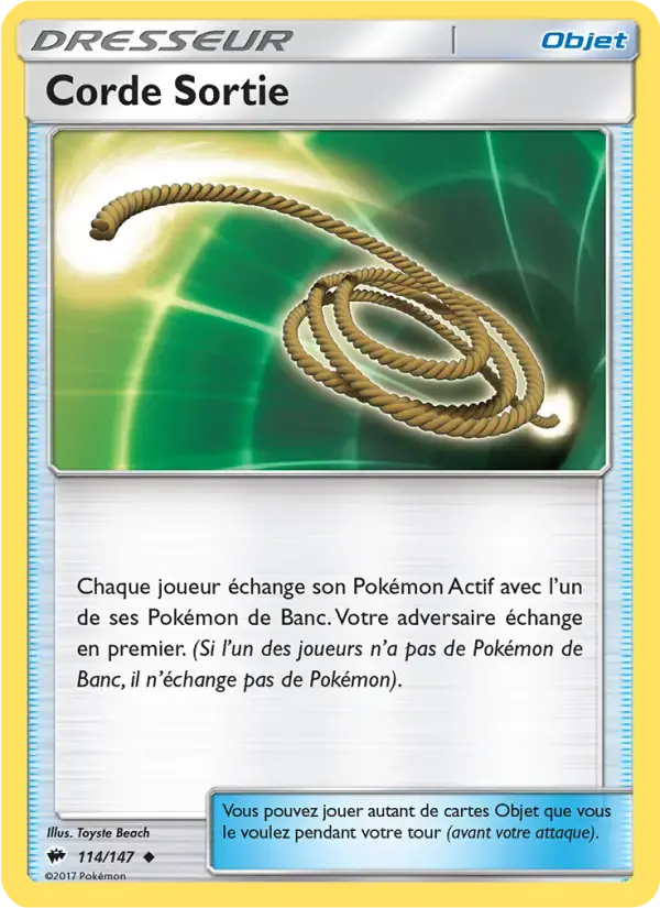 Carte Pokémon Corde Sortie #114 — Ombres Ardentes