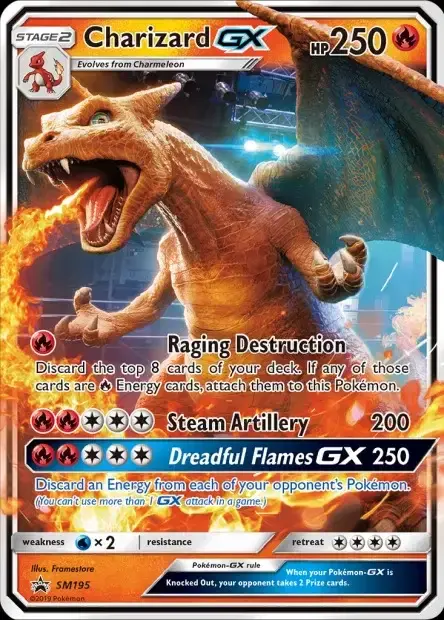 Carte Pokémon Dracaufeu-GX #SM195 — Jumbo